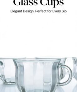 Minimalist Ribbed Glass Mug