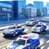 4-Piece City Police Pull-Back Car Set