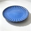 Deep Blue Fluted Ceramic Plate-Extent26