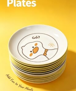Cute Duck Cartoon Plate -19.5cm