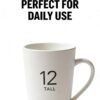 12 TALL Minimalist Ceramic Tall Mug