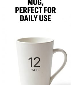 12 TALL Minimalist Ceramic Tall Mug