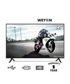 WEYON 32英寸LED电视 + 1年保修 - 黑色