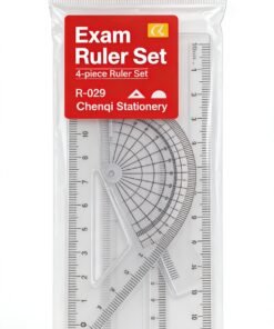 Chenqi Stationery Top Scholar Exam Special 15cm 4-Piece Ruler Set