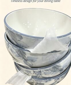 Blue Floral Ceramic Bowls -19cm