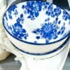 Blue & White Floral Bowl-20cm