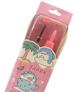 Cute Shark 2-Piece Student Stationery Set (Compass + Lead)