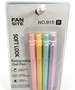 FANSITE NO.915 Soft Look Retractable Gel Pen Set Product Description