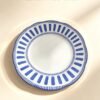 Blue Stripe Ceramic Plate -25.5cm