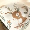 Forest Deer Square Plate-17.5cm