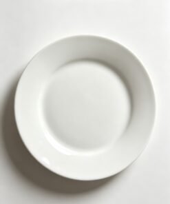 Classic Solid White Round Porcelain Plate -Extent24