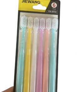 Jiewang ZH-0132 6-Pack Adult Soft Toothbrush