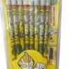 Ultraman Tiga Themed HB Pencil Set (Yellow/Red, 8-Pack + Sharpener)