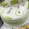 Green Pear Print Plate-19.5cm