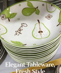 Green Pear Print Plate-19.5cm
