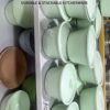 Light Green Lidded Containers