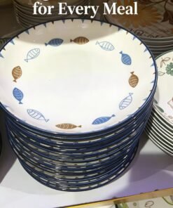 Fish Print Plate-19.5cm