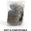 Adult Basic Solid Color Mid-Calf Cotton Socks (Bulk Pack)