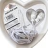 White Heart-Shaped Earphones