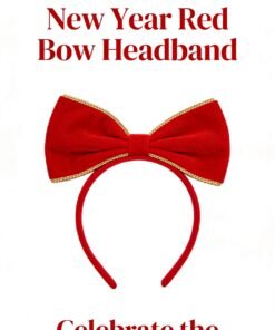 Festive Red Bow Headband - Holiday Vibe Versatile Hair Accessory