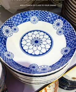 Blue & White Floral Plate-19.5cm