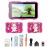 FLYPHX F702 儿童平板电脑 - 7 英寸安卓 14 系统 - 6GB 内存 256GB 存储 - 预装 IWawa 应用软件 - 家长控制功能 - 粉色