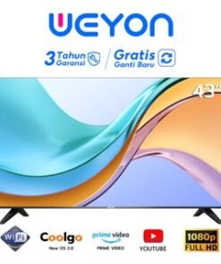 WEYON 43英寸全高清智能电视 + 1年保修 - 黑色