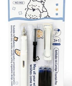 Nixiaodi Refillable Ink Cartridge Fountain Pen Set Product Description
