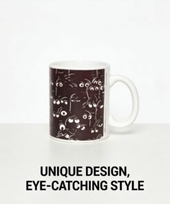 Cute Minions Peeking Eyes Cartoon Ceramic Coffee Mug