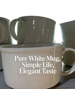 Plain White Large Capacity Ceramic Mug