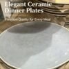Light Blue Ceramic Dinner Plate - Extent26