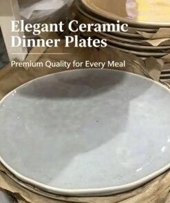 Light Blue Ceramic Dinner Plate - Extent26