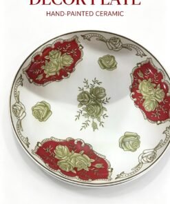 Elegant Rose Decor Plate -25cm
