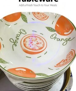 Orange Print Plate19.5cm