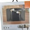Gold & White Stereo Earphones