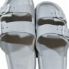 Light Gray Adjustable Slide Sandals