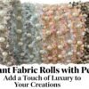 Elegant Pearl Tweed Ribbon - Luxury DIY Craft Material for Hair Accessories & Apparel