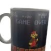 Retro Super Mario "GAME OVER" Pixel Art Ceramic Coffee Mug