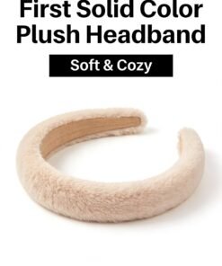 Solid Color Thickened Plush Headband - Versatile Hair Accessory for Face Washing
