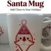 Festive Geometric Santa Claus Ceramic Mug