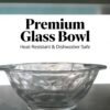 Glacier Pattern Glass Bowl
