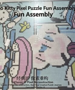 Hello Kitty Pixel Art Building Blocks - Product Description